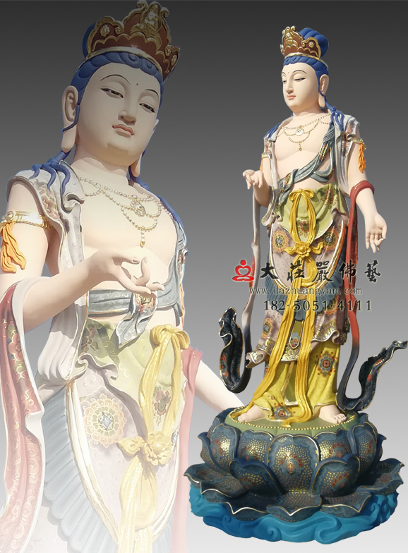 銅雕八大菩薩之除蓋障菩薩