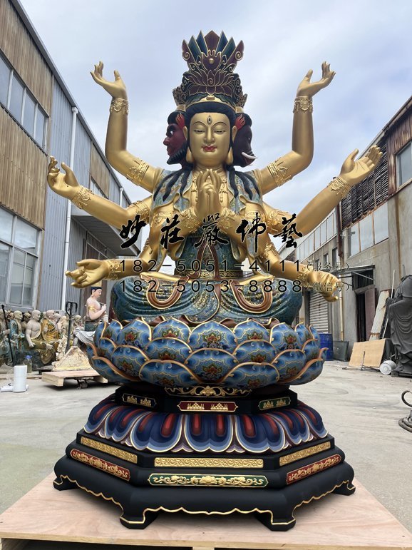 摩利支天彩繪佛像